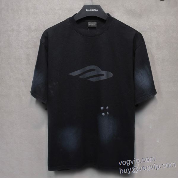2025新作登場 半袖Tシャツ バレンシアガ お洒落な存在感 BALENCIAGAスーパーコピー 2色可選