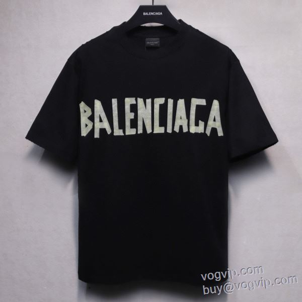 肌触りのいい バレンシアガ 2025新作登場 半袖Tシャツ BALENCIAGAブランド 偽物 通販 5色可選