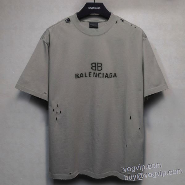 大人キレイに仕立てる バレンシアガ BALENCIAGAブランドコピー半袖Tシャツ 2025お買い得品質保証