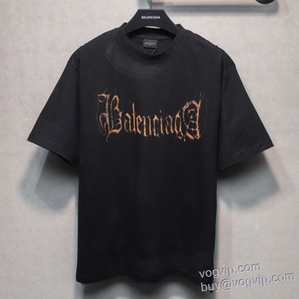 海外セレブ定番愛用 半袖Tシャツ バレンシアガ BALENCIAGA 2025お買い得品質保証 VOGブランドスーパーコピー