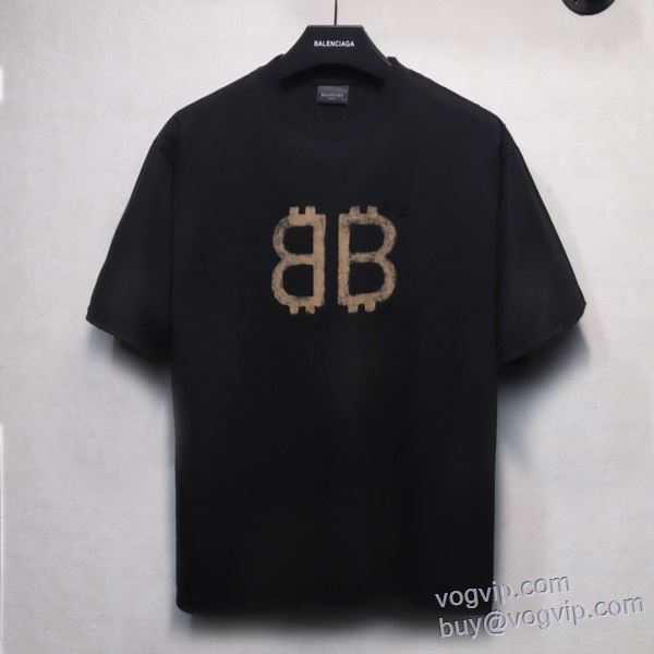 強い魅力を感じる一枚 バレンシアガ BALENCIAGA 半袖Tシャツ 2色可選 2025お買い得品質保証 ブランドコピー代引き専門店