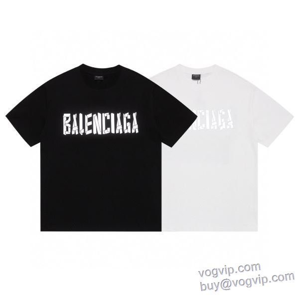 バレンシアガ BALENCIAGA 2025春夏季新作 半袖Tシャツ 2色可選 スーパーコピー 優良サイト 絶対オススメ