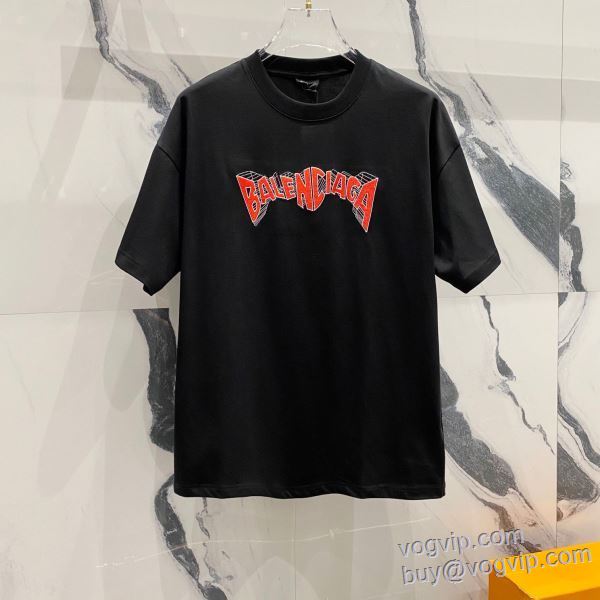 入手困難！ バレンシアガ BALENCIAGA 2025高級品 通販 半袖Tシャツ 2色可選 vogブランド コピー 優良店