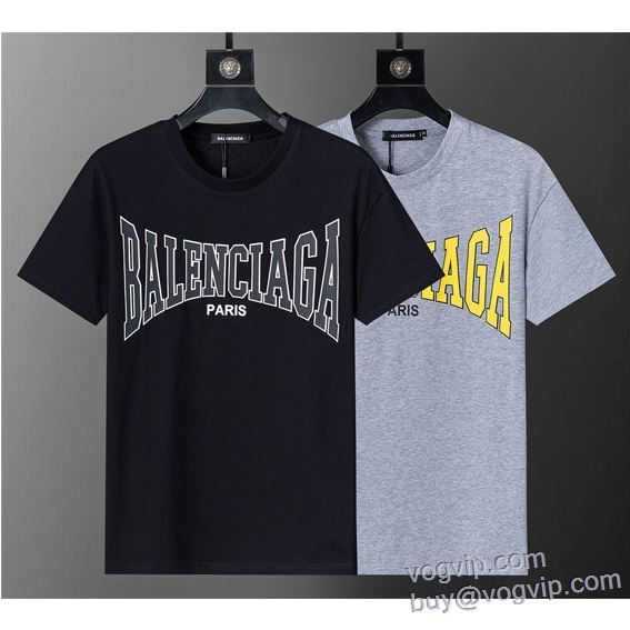 2025高級品 通販 人気 ランキング バレンシアガ BALENCIAGA 半袖Tシャツ 2色可選 最大級ブランドコピー通販優良店