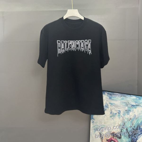 ムダな装飾を排したデザイン 半袖Tシャツ 2色可選 バレンシアガ BALENCIAGA 2025割引セール 最大級ブランドコピー通販優良店