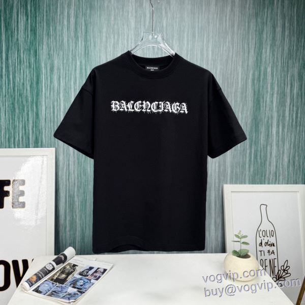 バレンシアガ BALENCIAGA ファッション 人気 半袖Tシャツ 2色可選 偽物ブランド 2025品質保証高品