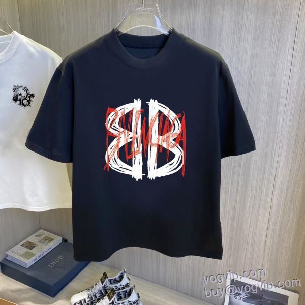 BALENCIAGA コピー 2025お買い得セール バレンシアガ 半袖Tシャツ ショートパンツ 確定となる上品 2色可選