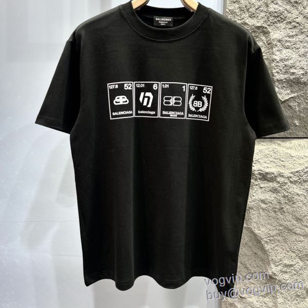 抜群な楽チン感ある大定番 バレンシアガ 2025年モデル入荷 半袖Tシャツ 2色可選 BALENCIAGA ブランド 偽物 通販