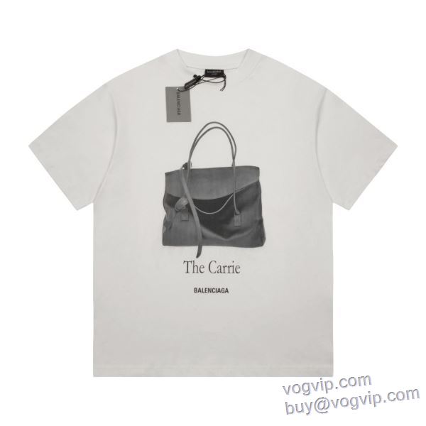 超激得品質保証 バレンシアガ BALENCIAGA 半袖Tシャツ 偽物ブランド 2025爆買い定番人気