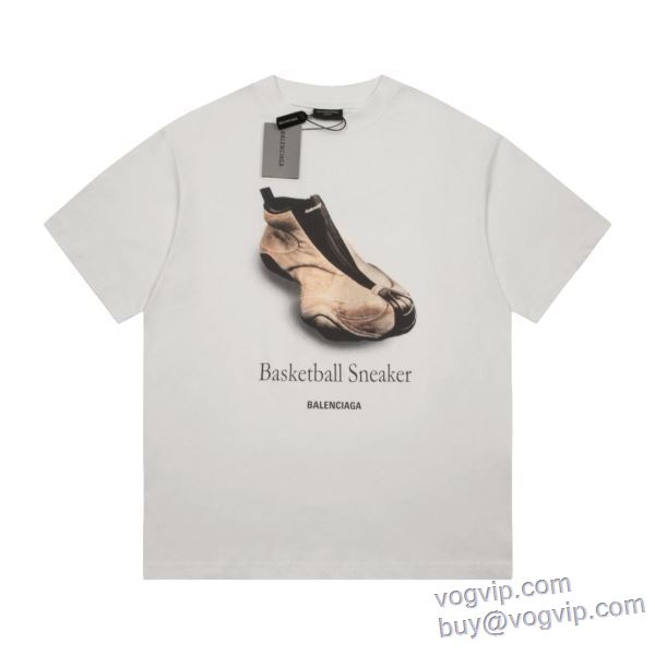 変わらない人気を誇る 半袖Tシャツ バレンシアガ BALENCIAGA 2025超激得品質保証 ブランドスーパーコピー