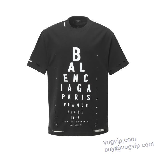 希少価値大！ ブランドスーパーコピー 激安専門店 バレンシアガ BALENCIAGA 半袖Tシャツ 3色可選 2025人気定番安い