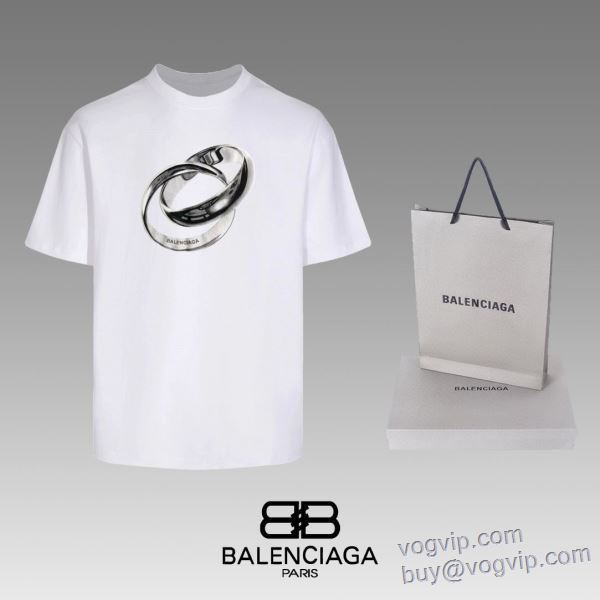 2025 半袖Tシャツ バレンシアガ BALENCIAGA スーパーコピー 優良サイト 2色可選 綺麗に決まるフォルム！