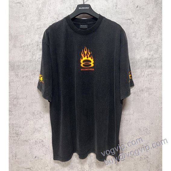BALENCIAGAブランドコピー NXZBAL102 2025春夏季超人気 バレンシアガ 半袖Tシャツ 2色可選 人気新品★超特価★