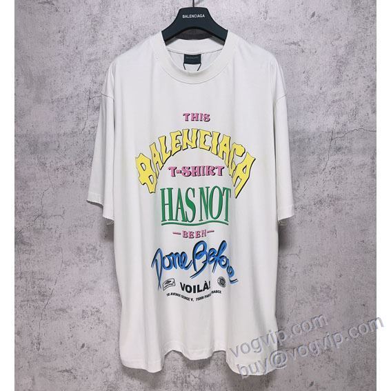 極上の着心地 半袖Tシャツ 2025HOT新作登場 バレンシアガ BALENCIAGAスーパーコピー NXZBAL110 2色可選