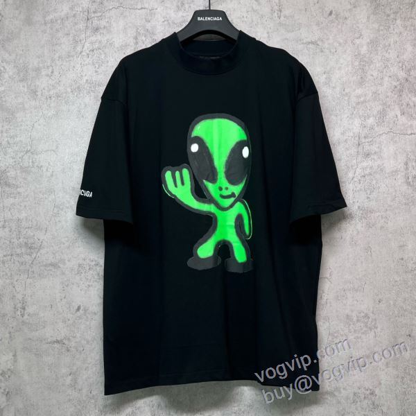2025お買い得高品質 バレンシアガ BALENCIAGAブランドスーパーコピー NXZBAL111 半袖Tシャツ 2色可選 サイズ豊富