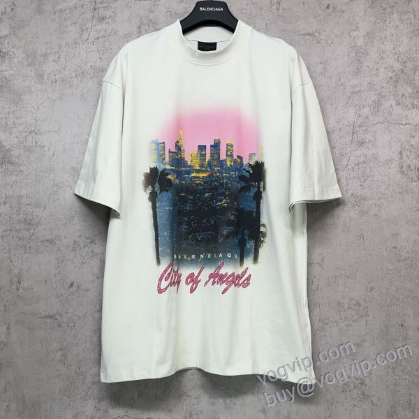 半袖Tシャツ 2025爆買い大人気 バレンシアガ BALENCIAGA スーパーコピー n級品 NXZBAL117 2色可選 オリジナル