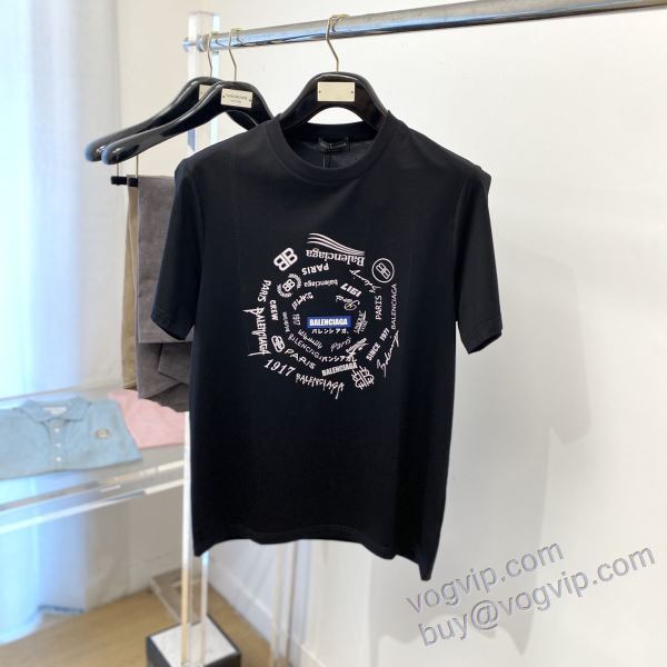 半袖Tシャツ 2025超人気新品 バレンシアガ コピー ブランド 風合いが出る NXZBAL129 2色可選