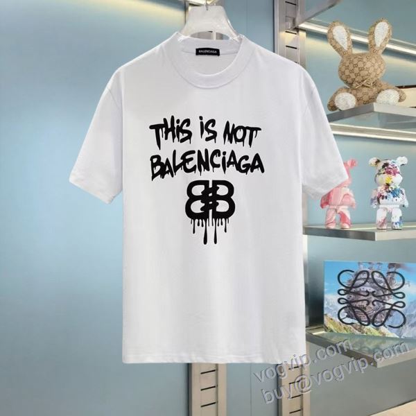 2025期限限定！ バレンシアガ BALENCIAGAブランドコピー NXZBAL147 半袖Tシャツ 人気 ランキング