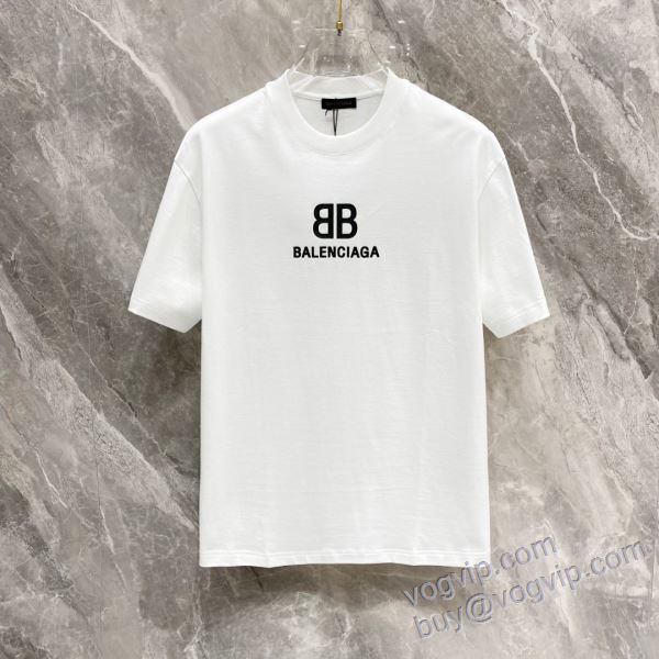 2025人気定番新品 バレンシアガ 偽物ブランド NXZBAL155 半袖Tシャツ 2色可選 当店ランキング1位常連