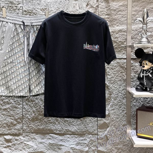 2025年モデル入荷 バレンシアガ スーパーコピー 激安 NXZBAL175 半袖Tシャツ 2色可選 大好評?