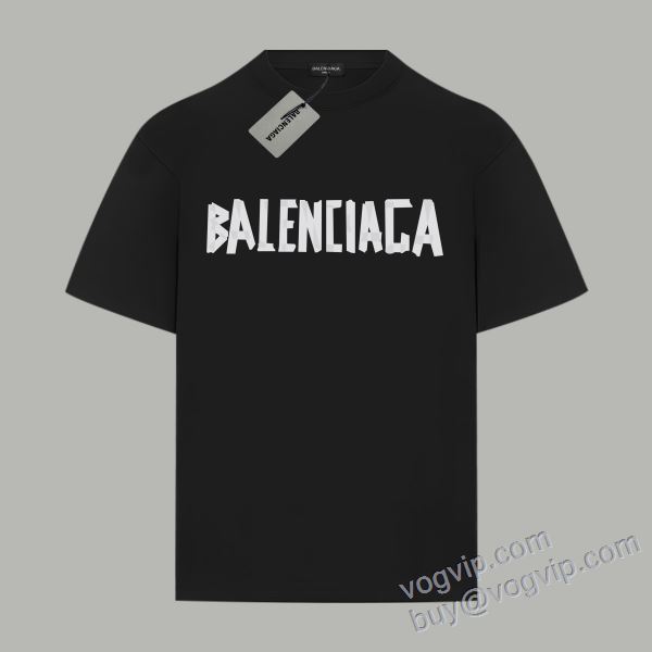 バレンシアガ BALENCIAGAコピー ブランド NXZBAL184 2025春夏季超人気 半袖Tシャツ 2色可選 お洒落自在