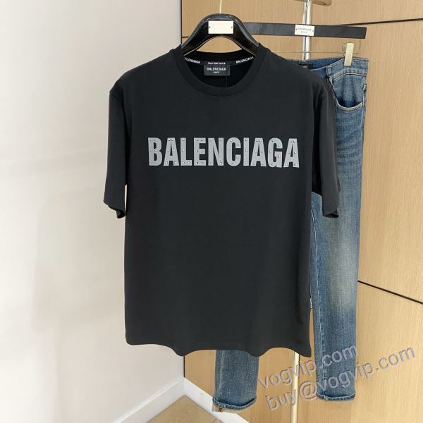 2025春夏新作 バレンシアガ BALENCIAGAコピーブランド NXZBAL187 個性派 半袖Tシャツ 2色可選