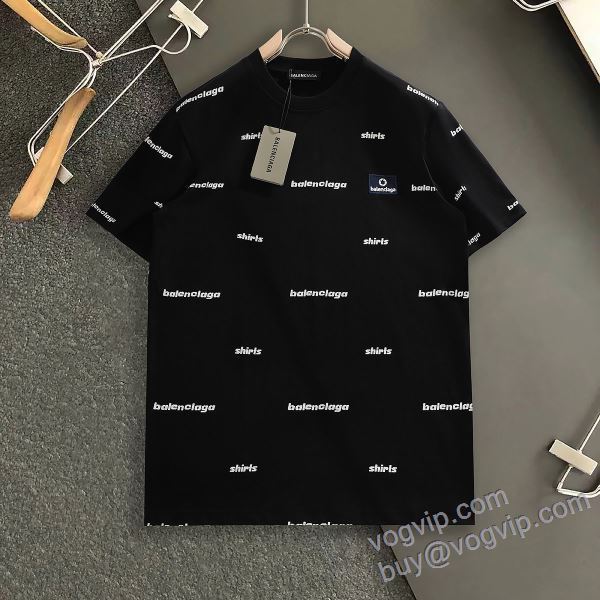 上質 バレンシアガ BALENCIAGAスーパーコピー NXZBAL189 半袖Tシャツ 2色可選 2025春夏新作