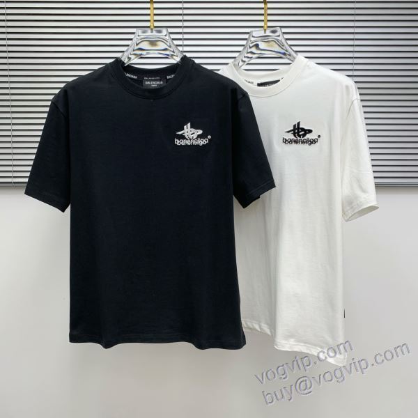 2025HOT大人気 バレンシアガ BALENCIAGAブランドコピー 特別人気感謝SALE NXZBAL191 半袖Tシャツ 2色可選