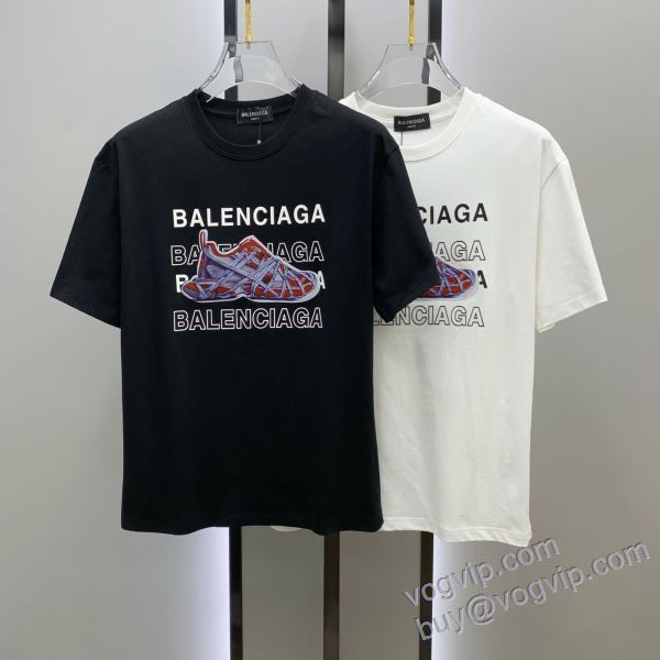 人気 ランキング バレンシアガ vogブランド コピー 優良店 NXZBAL202 半袖Tシャツ 2色可選 2025お買い得高品質