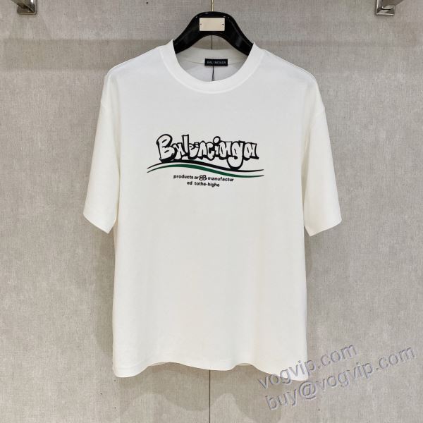 2025割引セール バレンシアガ BALENCIAGAスーパーコピー コスパ最高のプライス NXZBAL219 半袖Tシャツ 2色可選