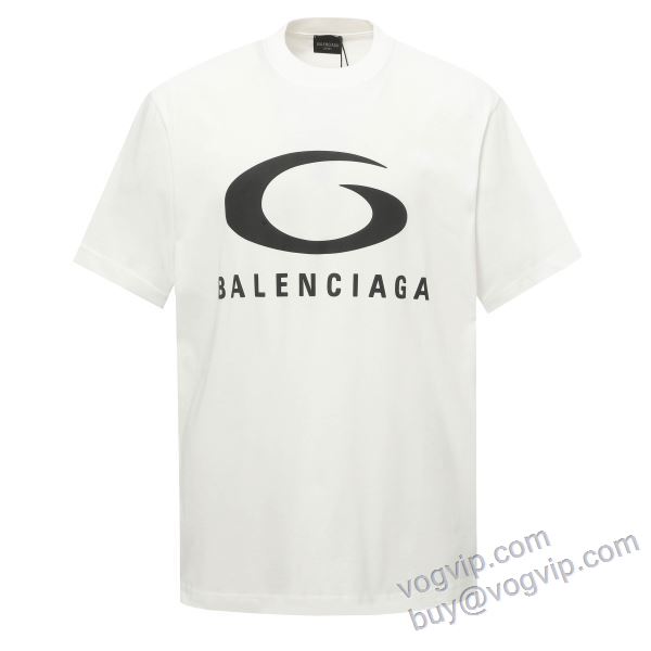 追跡あり☆入手困難!! バレンシアガ BALENCIAGAブランド 偽物 通販 NXZBAL222 半袖Tシャツ 2色可選 2025割引セール