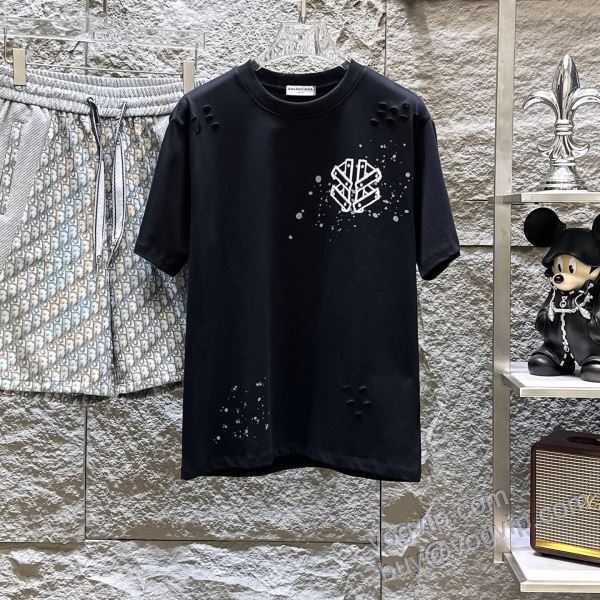 2025激安大特価爆買い バレンシアガ BALENCIAGAスーパーコピー 激安 NXZBAL223 半袖Tシャツ 2色可選 【激安】