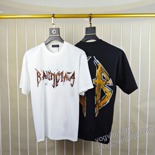 2025驚きの低価格 バレンシアガ BALENCIAGAブランドスーパーコピー NXZBAL227 半袖Tシャツ 2色可選 売れ筋！
