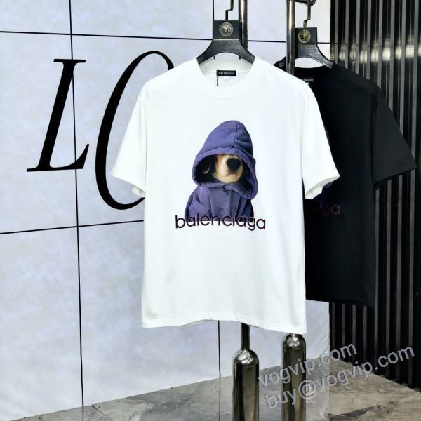 半袖Tシャツ 2025品質保証新作登場 バレンシアガ ブランドスーパーコピー ★安心★追跡付 NXZBAL238 2色可選