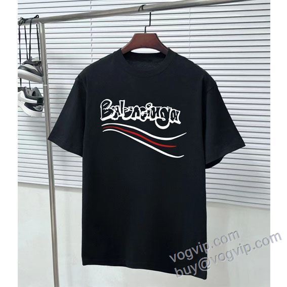 2025人気定番セール バレンシアガ BALENCIAGAコピー ブランド NXZBAL243 半袖Tシャツ 3色可選 お買得