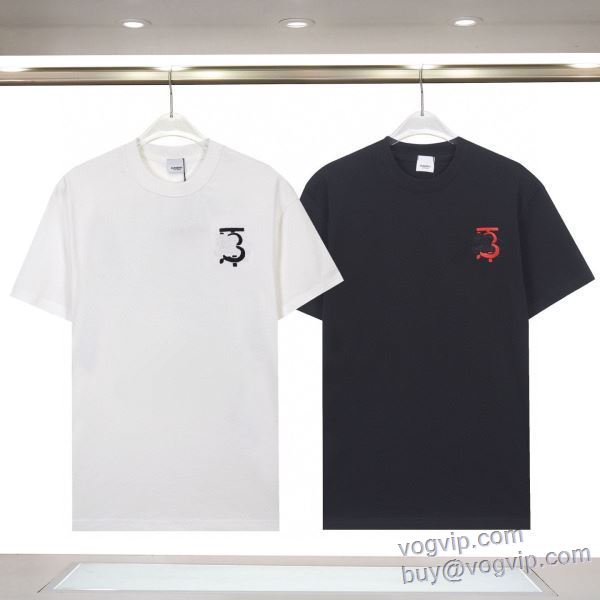 2025年モデル入荷 バーバリー コピー 半袖Tシャツ 2色可選 先行販売