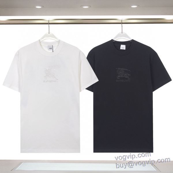 魅力ファッション バーバリー コピー ブランド 半袖Tシャツ 2色可選 2025年モデル入荷