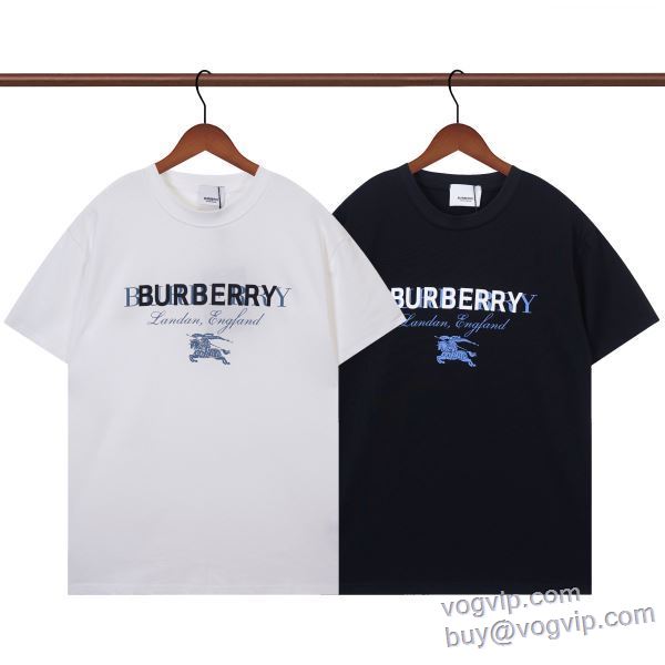 選べる極上 バーバリー BURBERRY スーパーコピー 激安 2025新作登場 半袖Tシャツ 2色可選