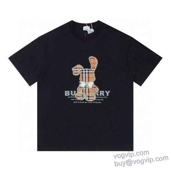 海外セレブ愛用 バーバリー BURBERRY 偽物ブランド 半袖Tシャツ 2色可選 2025新作登場