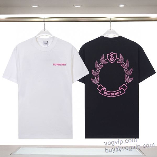 極上の着心地 バーバリー BURBERRY ブランドスーパーコピー 2025お得限定セール 半袖Tシャツ 2色可選