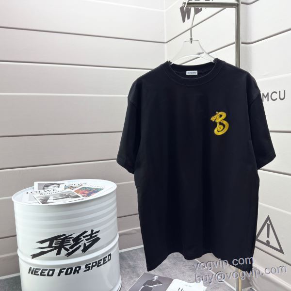 2025お得限定セール バーバリー BURBERRY ブランドコピー 半袖Tシャツ 5色可選 サイズ豊富