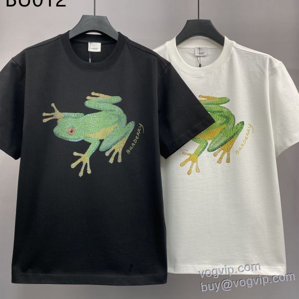 耐久性のある バーバリー BURBERRY 半袖Tシャツ 2色可選 ブランドコピー代引き専門店 2025お得限定セール