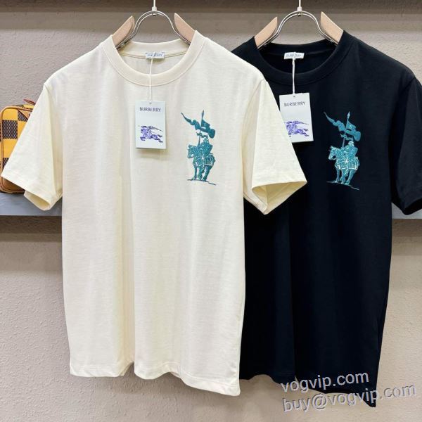 2025爆買い品質保証 バーバリー BURBERRY 半袖Tシャツ 2色可選 最高N級ブランドコピー 存在感のある