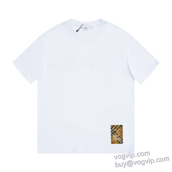 ファッション 人気 バーバリー BURBERRY 2025超激得安い 半袖Tシャツ vogブランド コピー 優良店