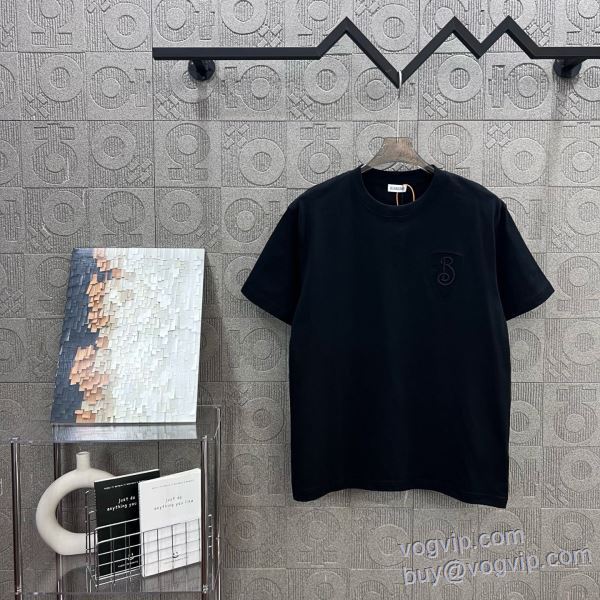 コスパ最高のプライス 半袖Tシャツ 2色可選 バーバリー BURBERRY 2025超激得安い コピー 商品 販売