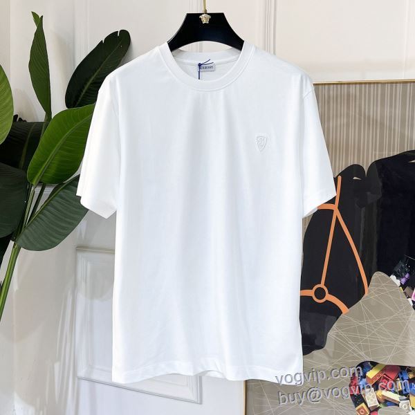 長く愛用できる バーバリー コピー 2025高級品 通販 半袖Tシャツ 2色可選