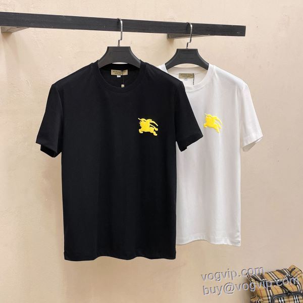 バーバリー スーパーコピー 激安 2025海外通販 半袖Tシャツ 2色可選 上品に着こなせ
