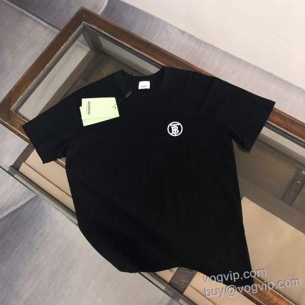 2025海外通販 バーバリー コピーブランド 早くも完売している 半袖Tシャツ 2色可選