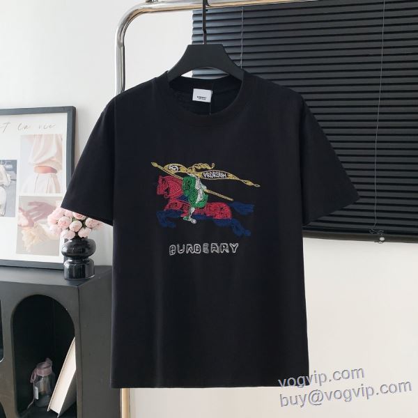 バーバリー ブランドスーパーコピー 2025激安大特価低価 半袖Tシャツ 2色可選 実用性に溢れるアイテム