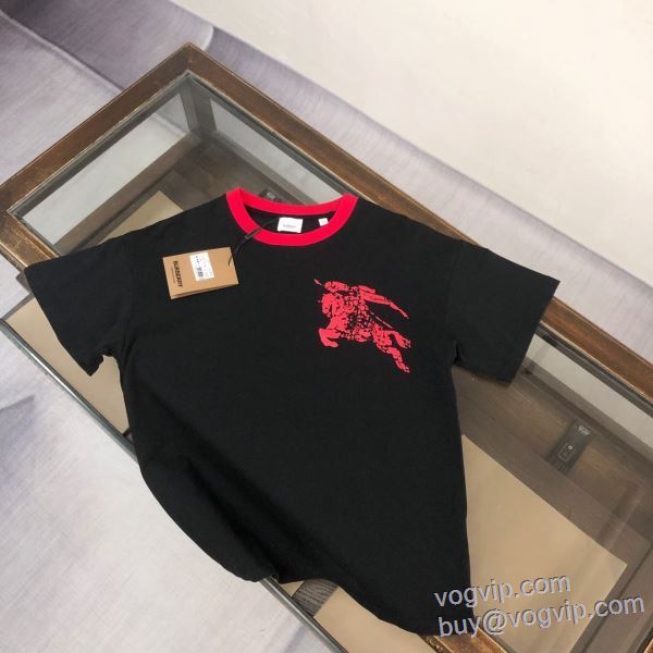 2025驚きの破格値人気 バーバリー BURBERRY 偽物ブランド 半袖Tシャツ 3色可選 日本未入荷モデル